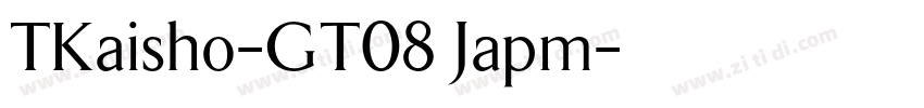 TKaisho-GT08 Japm字体转换